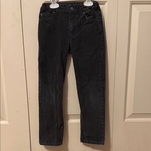 Janie and Jack Black Boys Dark Gray Corduroy Pants
